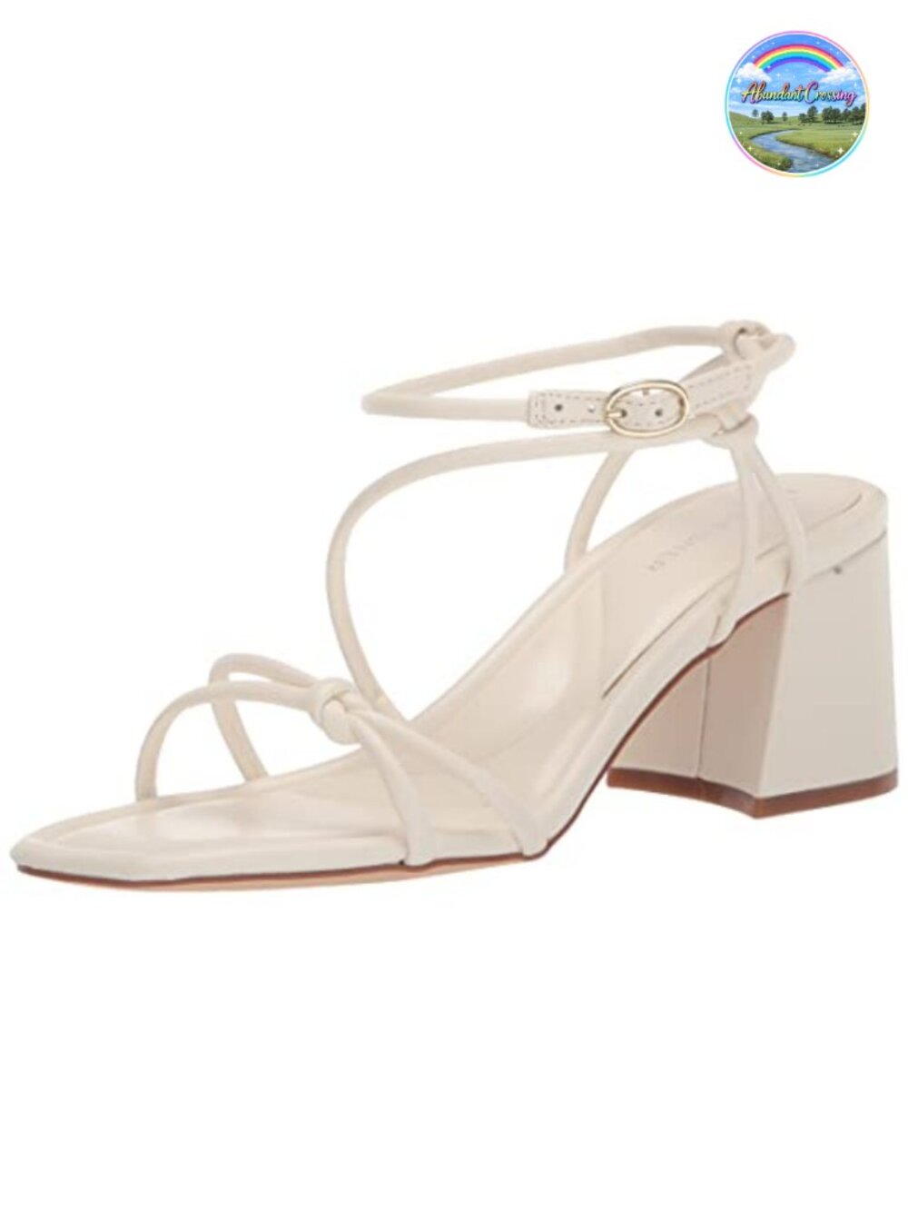 Women's Heeled Sandals with Block Heel Adjustable Ankle Strap Faux Leather
